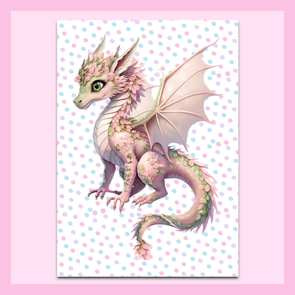 Wall Art Metal - A3 size | FAIRY DRAGON COLLECTION