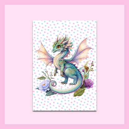 Metal Wall Art - A4 Size |FAIRY DRAGON COLLECTION