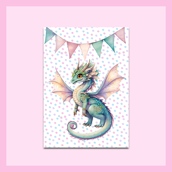 Metal Wall Art - A4 Size |FAIRY DRAGON COLLECTION