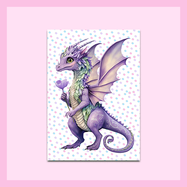Metal Wall Art - A4 Size |FAIRY DRAGON COLLECTION