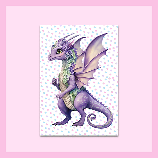 Metal Wall Art - A4 Size |FAIRY DRAGON COLLECTION