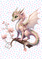 FAIRY DRAGON - Wall Art Metal -  A4 Size