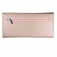 LADIES PURSE/WALLET PINK - White & Gold Marble 2