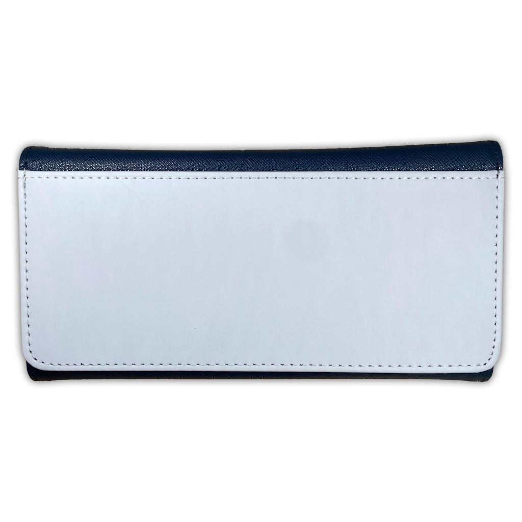 PURSE/WALLET PU LEATHER - NAVY BLUE - Select Design