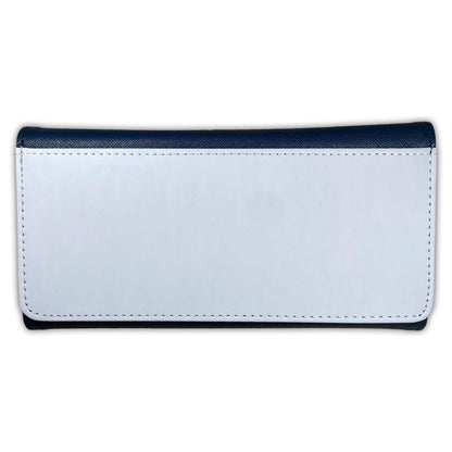 PURSE/WALLET PU LEATHER - NAVY BLUE - Select Design