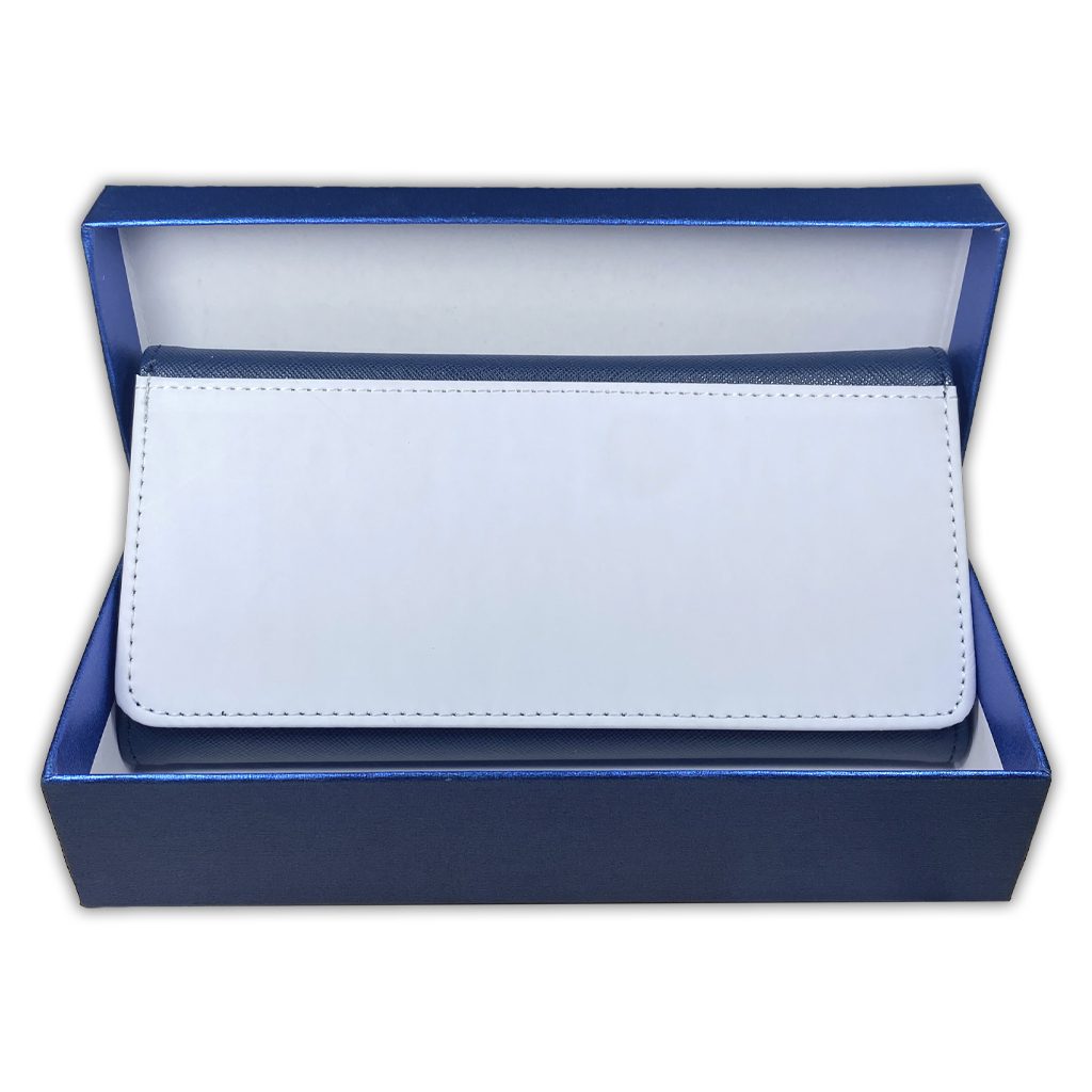 PURSE/WALLET PU LEATHER - NAVY BLUE - Select Design