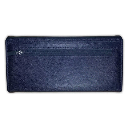 PURSE/WALLET PU LEATHER - NAVY BLUE - Select Design