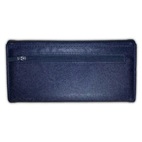 PURSE/WALLET PU LEATHER - NAVY BLUE - Select Design
