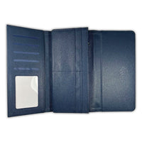 PURSE/WALLET PU LEATHER - NAVY BLUE - Select Design