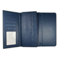 LADIES PURSE/WALLET NAVY - COBALT & SILVER 1