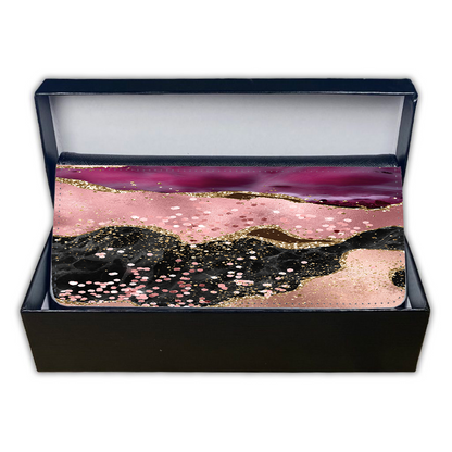 LADIES PURSE/WALLET BLACK - Blush Black Gold Marble - 6 Design Options