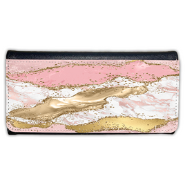 LADIES PURSE/WALLET BLACK - Blush Black Gold Marble 3