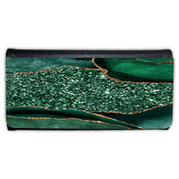 LADIES PURSE/WALLET BLACK - GREEN & GLITTER 1