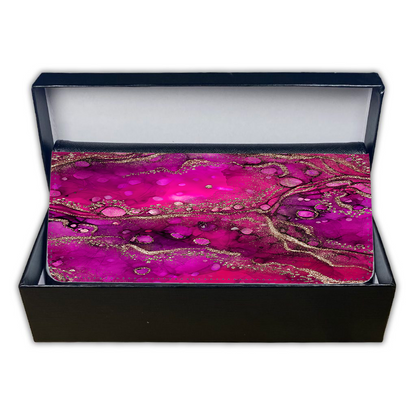 LADIES PURSE/WALLET BLACK - HOT PINK & GOLD - 4 Design Options
