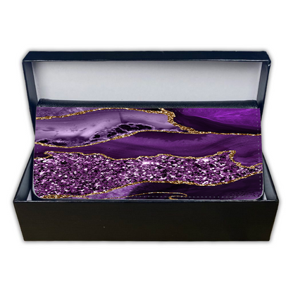 LADIES PURSE/WALLET BLACK - PURPLE & GLITTER - 4 Design Options
