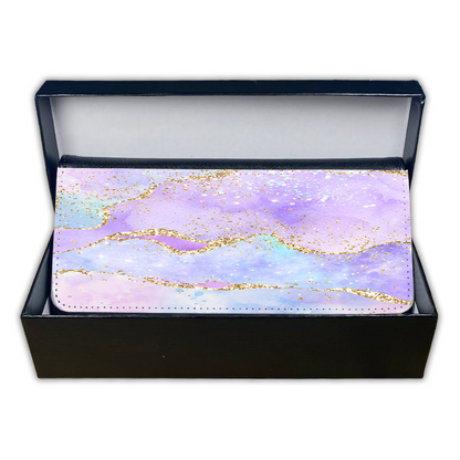 LADIES PURSE/WALLET BLACK - Pastel & Glitter - 6 Design Options