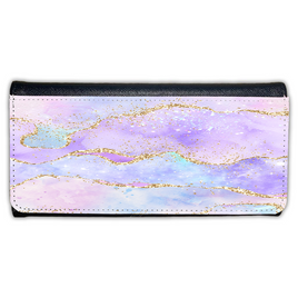 LADIES PURSE/WALLET BLACK - Pastel & Glitter 1