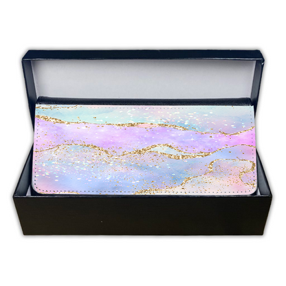 LADIES PURSE/WALLET BLACK - Pastel & Glitter 2