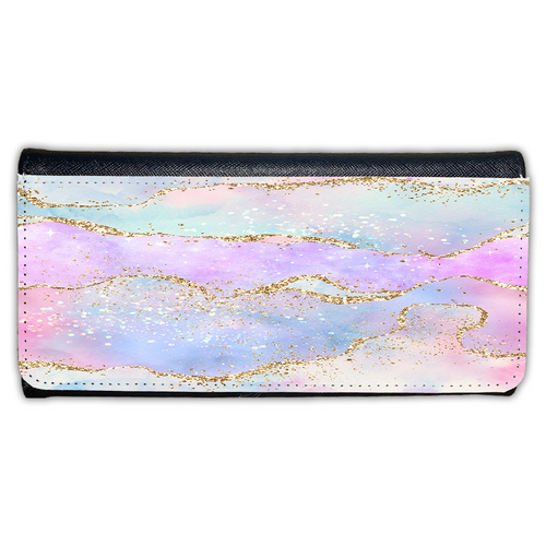 LADIES PURSE/WALLET BLACK - Pastel & Glitter 2