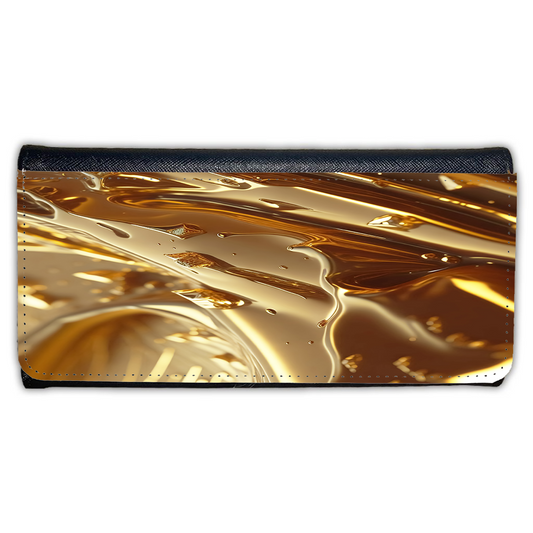 LADIES PURSE/WALLET BLACK - GOLD MARBLE 2