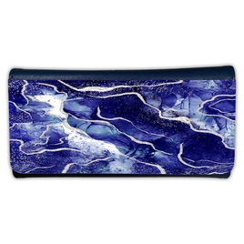 LADIES PURSE/WALLET NAVY - COBALT & SILVER 1