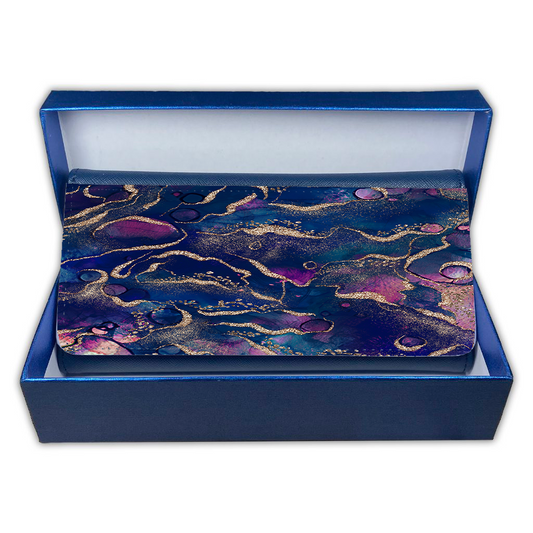 LADIES PURSE/WALLET NAVY - MERMAID & GOLD - 6 Design Options