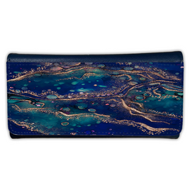 LADIES PURSE/WALLET NAVY - MERMAID & GOLD 2