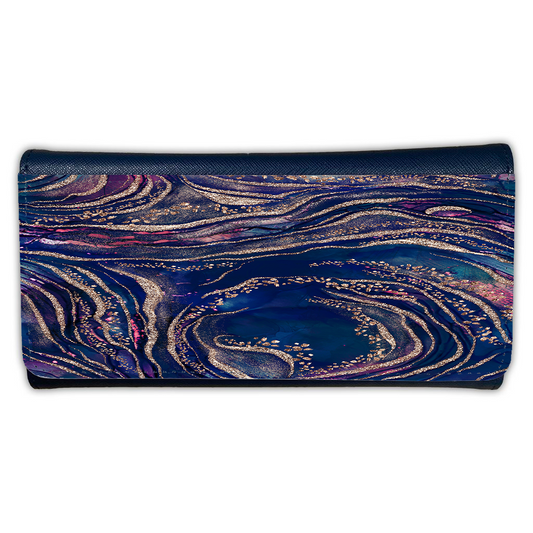 LADIES PURSE/WALLET NAVY - MERMAID & GOLD 6