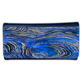 LADIES PURSE/WALLET NAVY - Royal Blue & Gold 1