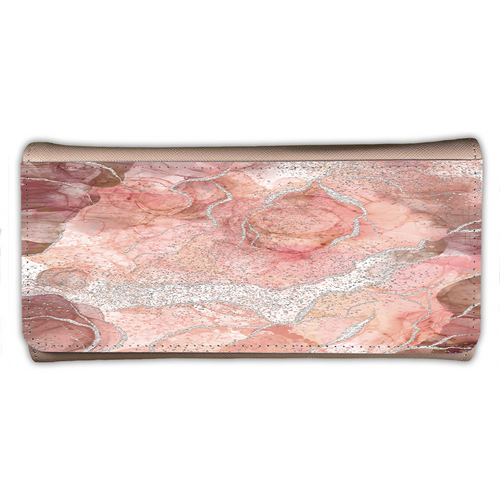LADIES PURSE/WALLET PINK - Blush & Silver 3