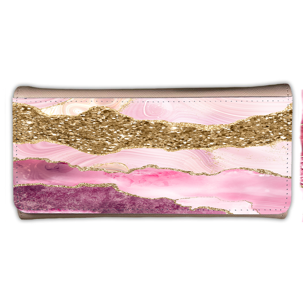 LADIES PURSE/WALLET PINK - Dusty Pink  & Glitter - 8 Design Options
