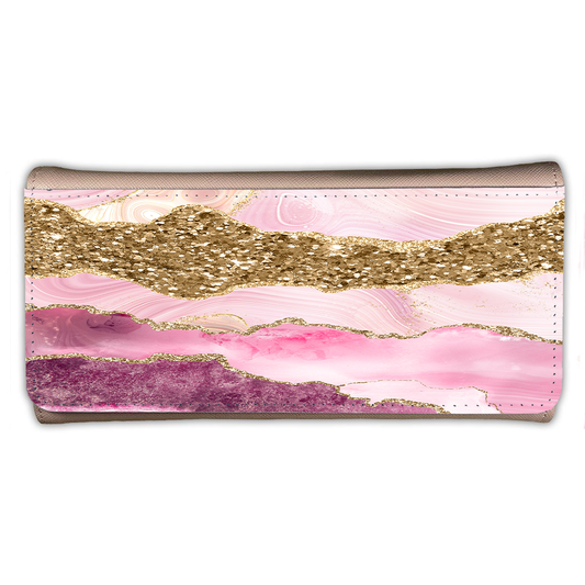 LADIES PURSE/WALLET PINK - Dusty Pink  & Glitter 8