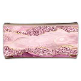 LADIES PURSE/WALLET PINK - Dusty Pink  & Glitter 2