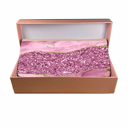 LADIES PURSE/WALLET PINK - Dusty Pink  & Glitter - 8 Design Options