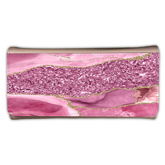 LADIES PURSE/WALLET PINK - Dusty Pink  & Glitter 3