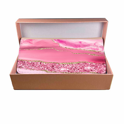 LADIES PURSE/WALLET PINK - Dusty Pink  & Glitter 4
