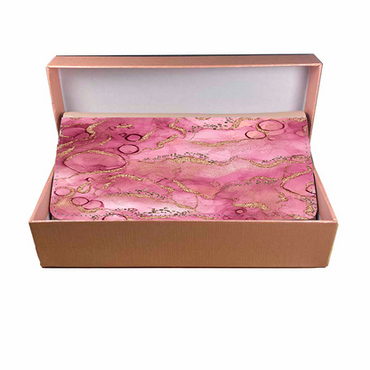 LADIES PURSE/WALLET PINK - Pink & Gold - 6 Design Options