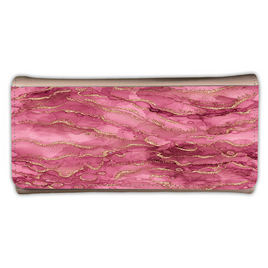 LADIES PURSE/WALLET PINK - Pink & Gold Glitter 4