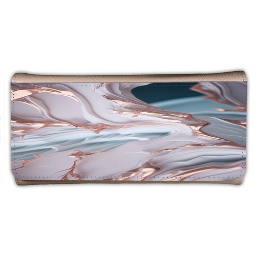 LADIES PURSE/WALLET PINK - Mint & Pink Marble 2