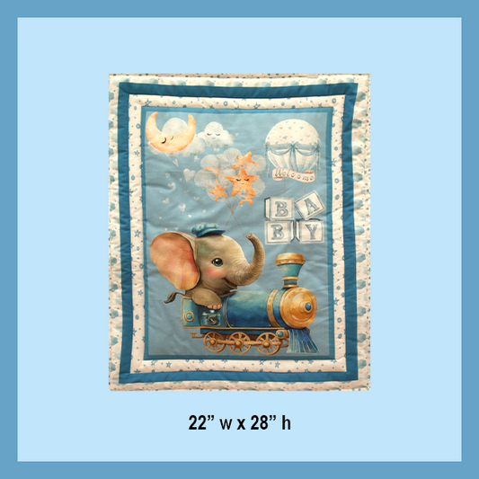 ELEPHANT BASSINET QUILT | EXPLORER COLLECTION