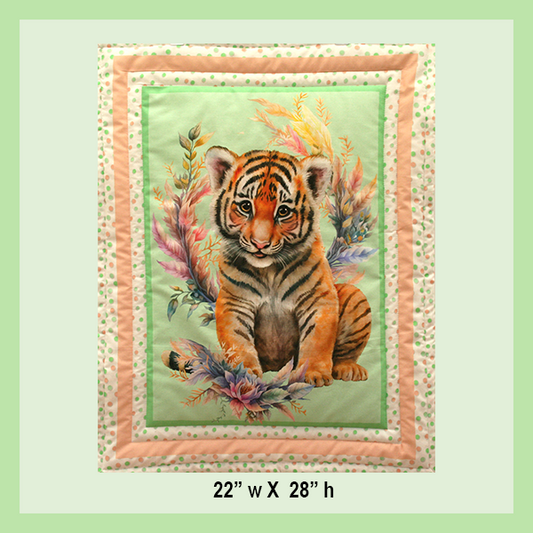 TIGER BASSINET QUILT | JUNGLE COLLECTION