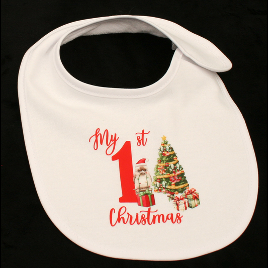 BIB WHITE - MY 1ST CHRISTMAS RED - CHRISTMAS KOOKABURRA
