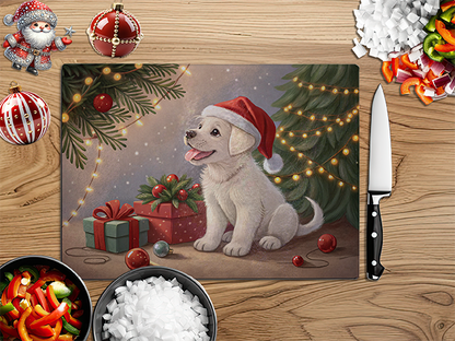 Christmas Puppies | Glass Chopping Board | Asst Designs