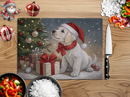 Christmas Puppies | Glass Chopping Board | Asst Designs