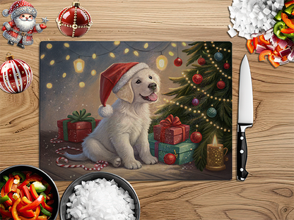 Christmas Puppies | Glass Chopping Board | Asst Designs