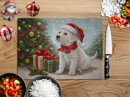 Christmas Puppies | Glass Chopping Board | Asst Designs