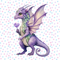 FAIRY DRAGON - Wall Art Metal -  A4 Size