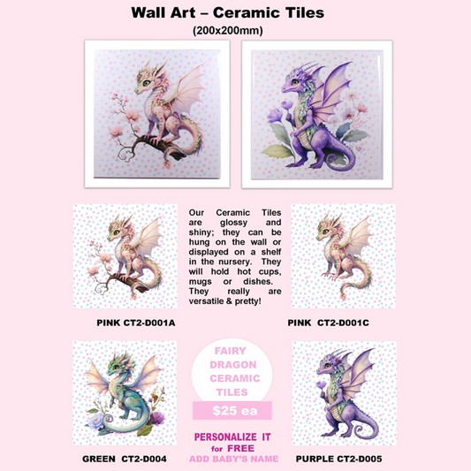 FAIRY DRAGON | Ceramic Tiles 200x200mm