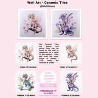 FAIRY DRAGON - Ceramic Tiles 200x200mm