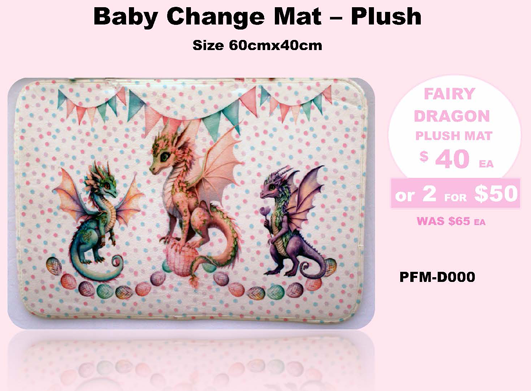 FAIRY DRAGON - Plush Mat 60x40cm